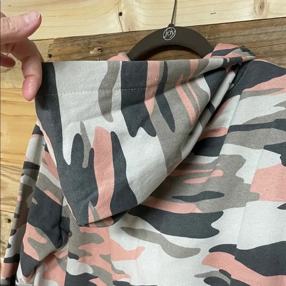 Reflex size Large Multicolor Camo Zip-up Super Soft Slim Fit Hoodie with Pockets - Picture 7 of 10